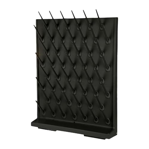 実験室用乾燥ラック、試験管乾燥機高速排水ガラス器具乾燥ラック、実験室用ガラス器具用実験室乾燥排水ラック, 黒